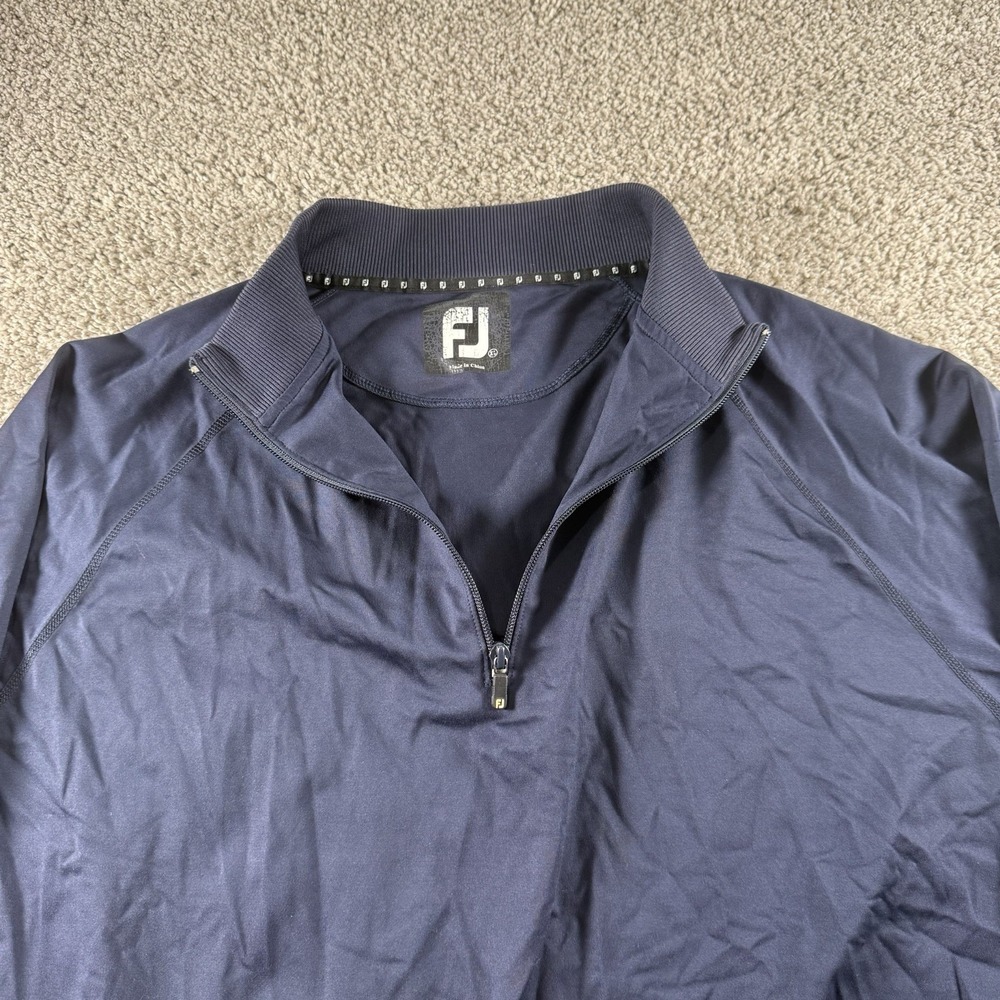 FootJoy Sweater Mens XL Navy 1/4 Zip Pullover Golf Active Performance Classic - Picture 3 of 15